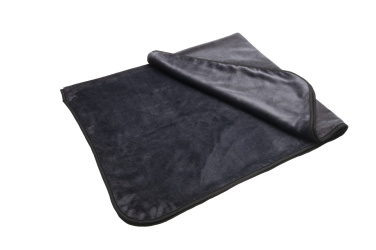 Logo trade promotional merchandise picture of: Blanket and pillow 2 in 1 AMIATA Schwarzwolf